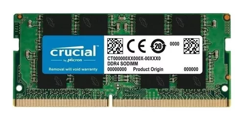 8GB DDR4 2666 CRUCIAL PORTATIL