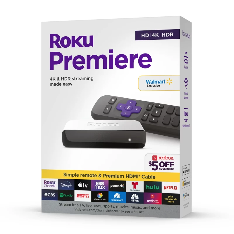 ROKU PREMIERE-BLANCA -  HD/4K/HDR (WALMART EDITION)